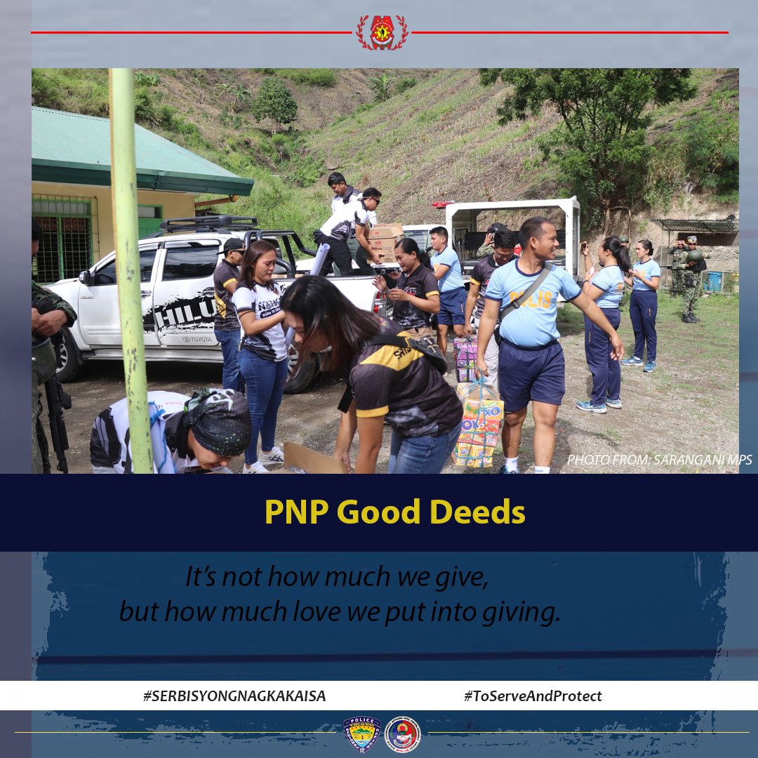 SSoccsksargen's tweet photo. PNP Good Deeds
#SerbisyongNagkakaisa
#toservedandprotect https://t.co/D62a2Jy13n
