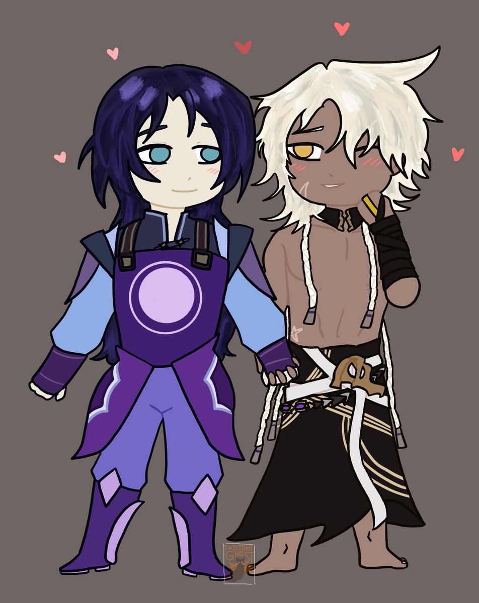 Stormingseas1's tweet photo. In light of the bilibili New Years video giving me a human Lan design… have pre-ascension babies

#Lanook #Lan #Nanook #HonkaiStarRail #Aeon https://t.co/J9Dz85SLsW