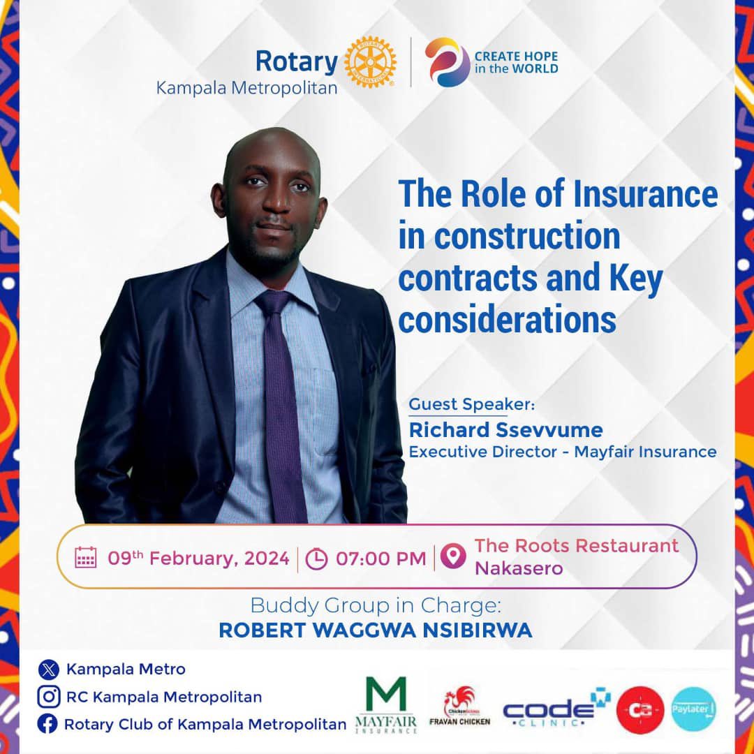 Join us this week as we explore the vital role of insurance in construction contracts. From risk mitigation to project security, insurance plays a pivotal role in ensuring a smooth journey through every phase of construction. Let's build with confidence! @MayfairUGLTD