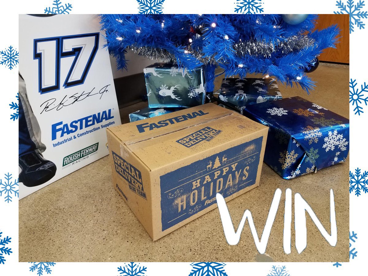 We're giving one lucky person a gift this holiday season! Visit fastenalracing.com/win.html  and enter for your chance to win the holiday box filled with Fastenal Racing swag. Good luck and happy holidays!