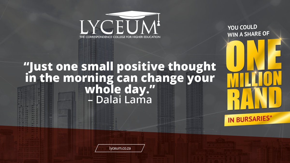 LyceumCollege's tweet image. Mondays are for progress, not perfection. Take the first step towards your goals, and let the journey inspire you.

👉 Visit: lyceum.co.za
#Lyceum #OneMillionRandBursary #YourGoals #YourDreams #QuoteOfTheDay