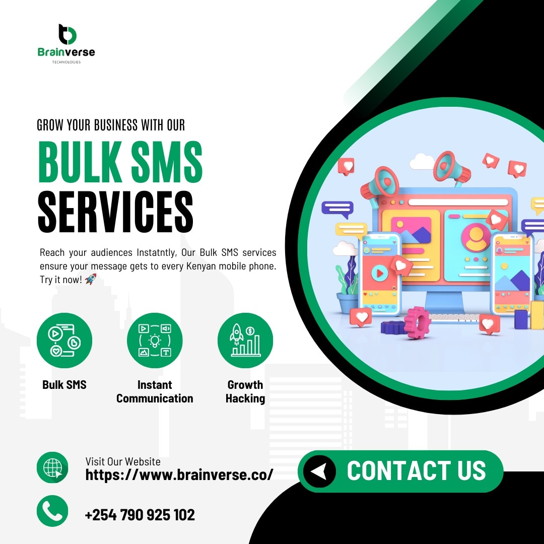Reach your audience instantly with our bulk SMS service. Elevate your communication, one message at a time.🦸🦸🦸
#bulksmsservice 
#bybrainverse