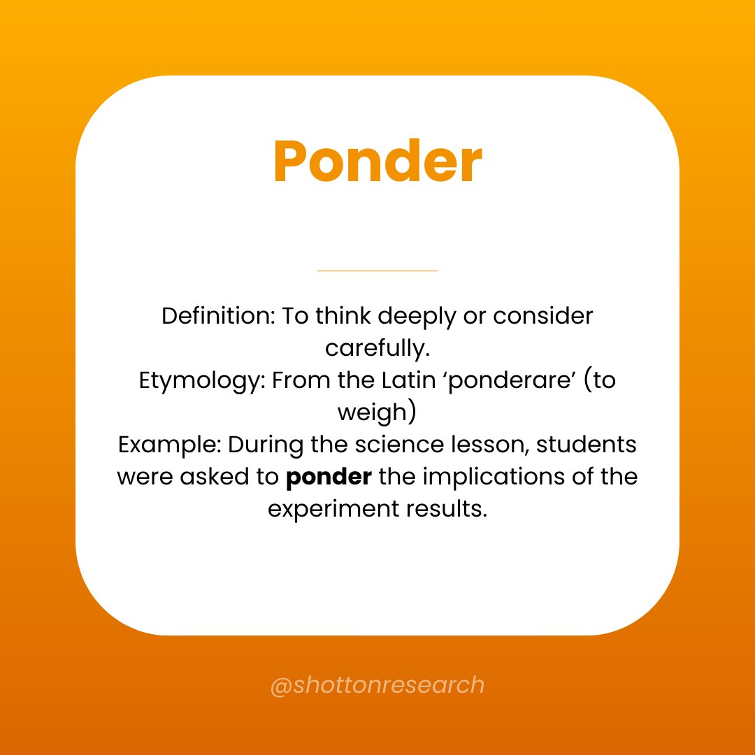 ShottonResearch's tweet photo. #wordoftheday #etymology #wordconsciousness #vocabulary https://t.co/JRZvYUNTLZ