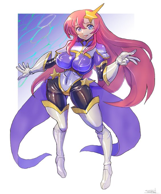 ラクス様のぴっちりパイロットスーツ姿と思った?残念ミーアのぴっちりでした❤️ 