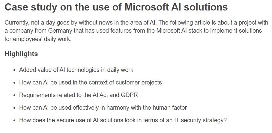Case study on the use of Microsoft AI solutions
m365techtalk.blogspot.com/2024/02/case-s… #AzureOpenAI #MicrosoftCopilot #MicrosoftTeams