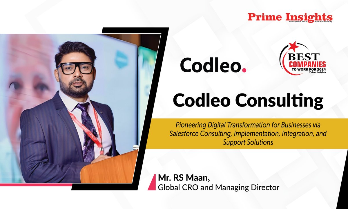 Codleo Consulting

The Best Company to Work for 2024

primeinsights.in/codleo-consult…

#codleo #consulting #digitaltransformation #businesses #saleforce #integration #supportsolutions #bestcompanytowork #consultingservices #sale #marketing #clientservices #crmindustry #digitalmarketing