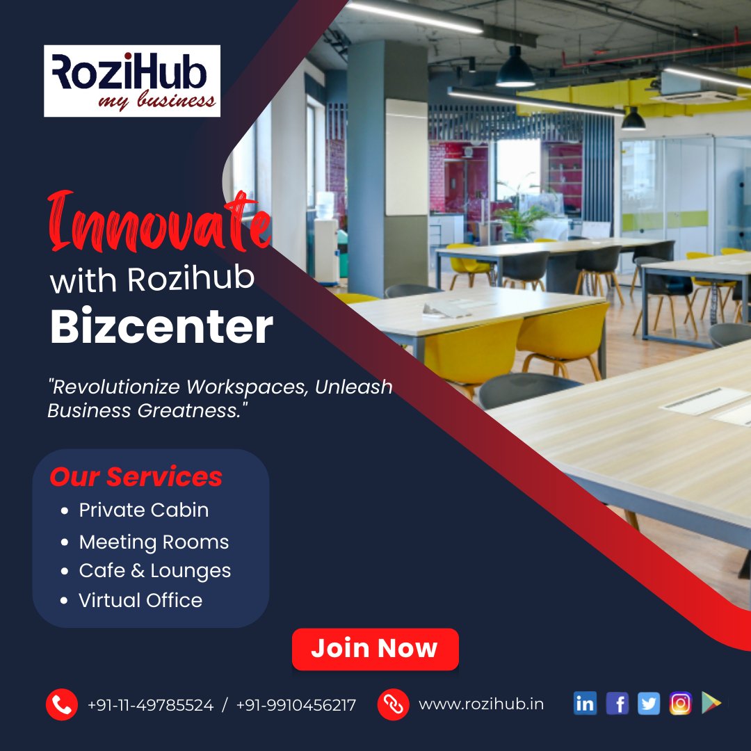 INDIA'S FIRST INTEGRATED BUSINESS PLATFORM🔹
🔔🔔🔔🔔🔔
📢 Secure Rozihub's annual packages now and enjoy a complimentary month in our exclusive BizCentres hot seat! 🚀 Limited time offer
♦️♦️♦️♦️♦️
Grab these exceptional services now at unbeatable prices! Act promptly.