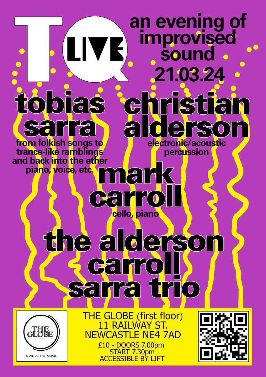 Next TQLive. 21st March ⁦<a href="/theglobene4/">The Globe, Newcastle</a>⁩ - 7pm. 4 performances. £10 entry.