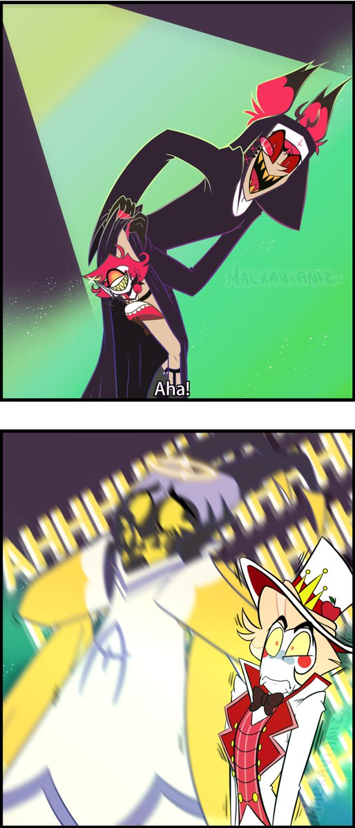 Surprise!!!! 😀 🔪 #HazbinHotel #HazbinHotelAdam #HazbinHotelAlastor #HazbinHotelLucifer