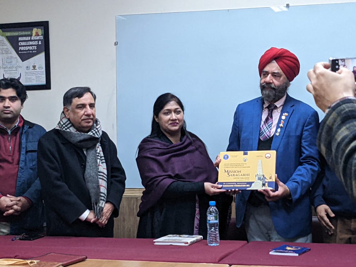 ps_gcu's tweet photo. The Department of Political Science recently hosted Mr. S. Gurinderpal Singh Josan (US-based Researcher) and Mr. Akhtar Hussain Sandhu (Academic &amp; Researcher). Both the dignitaries talked at length about Punjab and its shared history.
1
#GCUL #Sikh #Punjab https://t.co/Qr6rcfFygn