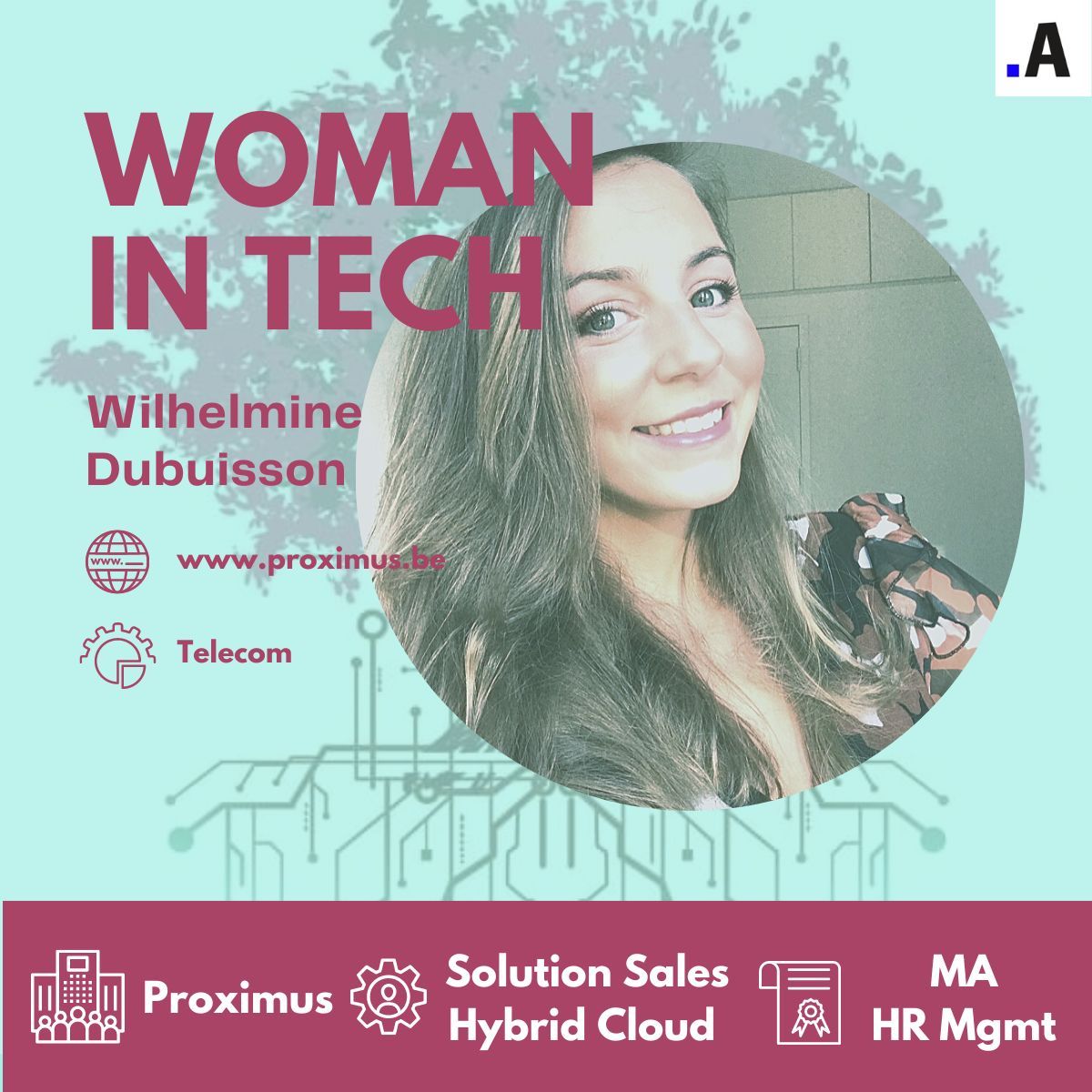 Laurence Jacobs (@laurenceajacobs) on Twitter photo Woman in Tech of the Day: <a href="/WilhelmineDubu1/">Wilhelmine Dubuisson</a> Solution Sales Hybrid Cloud at <a href="/ProximusGroup/">Proximus Group</a>
More inspiration: buff.ly/3kLtxBa
Part of the #365womenintech campaign to spotlight 1 female founder/CEO/employee every day #BEWomenInTech #Rolemodel #Femaleleadership Woman in Tech of the Day: <a href="/WilhelmineDubu1/">Wilhelmine Dubuisson</a> Solution Sales Hybrid Cloud at <a href="/ProximusGroup/">Proximus Group</a>
More inspiration: buff.ly/3kLtxBa
Part of the #365womenintech campaign to spotlight 1 female founder/CEO/employee every day #BEWomenInTech #Rolemodel #Femaleleadership