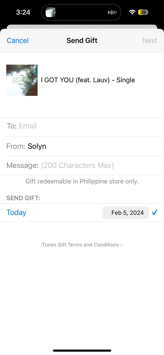 hallyupotter's tweet photo. ౨ৎ twice giveaway ౨ৎ

prize: i got you (ft. lauv) on itunes 

— will choose 2 winners
— can claim the gift on itunes / apple music
— must be from ph 🇵🇭
— just reply: 

I GOT YOU VOYAGE VERSION
#TWICExLAUV
#WITHYOUth @JYPETWICE https://t.co/18baBWcIlE