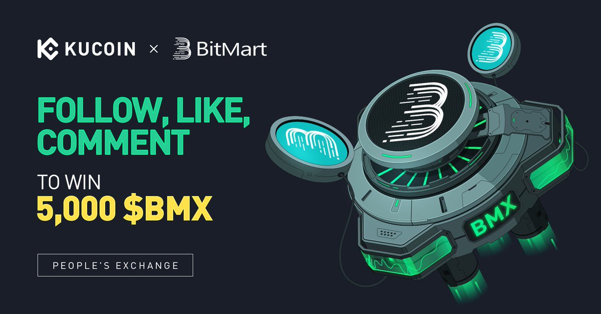 Join the #KuCoin x BitMart Token $BMX Giveaway! 

To enter: 
1️⃣ Follow <a href="/kucoincom/">KuCoin</a> &amp; <a href="/BitMartExchange/">BitMart</a>
2️⃣ Like &amp; Repost
3️⃣ Comment "$BMX listed on #KuCoin" &amp; tag 2 friends
4️⃣ Fill in form: forms.gle/WdAtuqMLXfm3AP…

🎁 5,000 $BMX for 100 winners
⏰ Ends at 13:00 on Feb 7, 2024 (UTC)