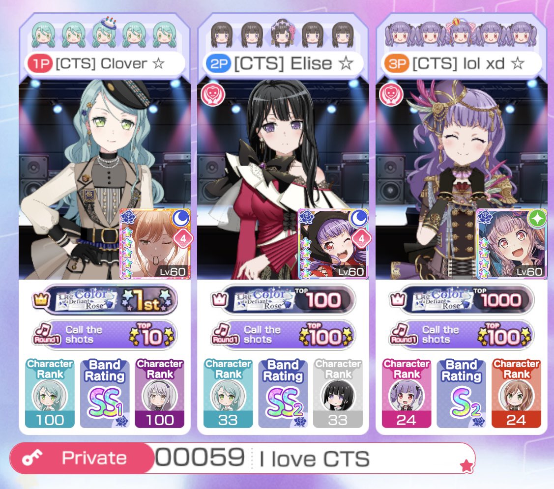 jupichor's tweet photo. T1 : The Color of a Defiant Rose
- 55298320 EP

Many thanks to everyone in [CTS] for supporting me on this journey, I always thought a Roselia T1 would only be a dream. I couldn’t be happier that I was able to fulfill it, and for such a perfect event!
https://t.co/WUNQ10qPlm https://t.co/A6gbKVhaVx