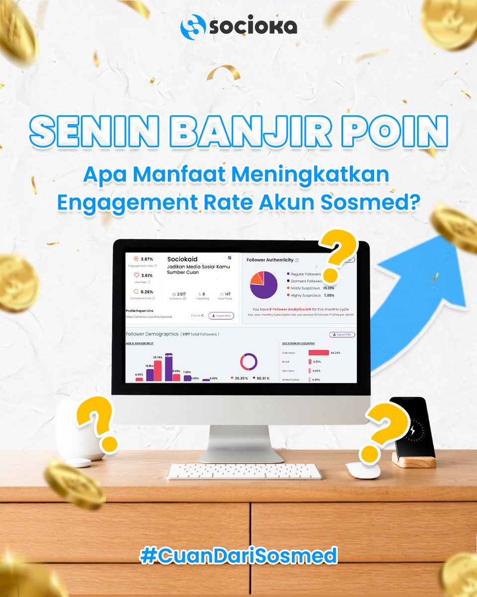 sociokaid's tweet photo. Dapatkan hadiah 20.000 poin untuk 5 pemenang! Jangan lupa download Socioka di Playstore ya😉

Syaratnya gampang banget, yuk ikutan!

🤑Pemenang akan diumumkan hari Senin, 12 Februari 2024🤑

#Sociokaid #CuanDariSosmed #KontenKreatorCuan #GiveawayAlert #giveawayindo #Giveaways2024 https://t.co/lkAnNjznQU