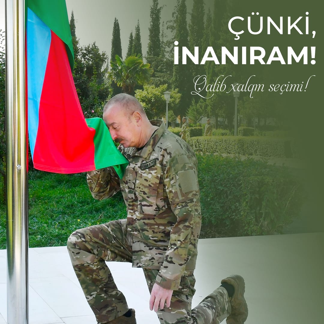 Çünki, inanıram!

#Prezidentseçkiləri #Seçki2024 #QalibXalqınQalibLideri