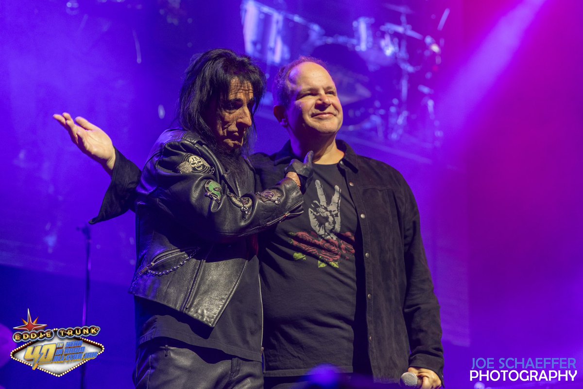 Belated happy birthday to the ageless wonder @alicecooper . Alice coming to my 40th in radio event this past Dec and performing 3 songs is still surreal to me. Thx Alice! Hope you had a great one ! Photo @joeschaef