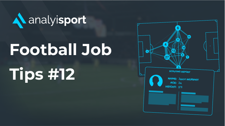 Football Job Tips: 12
'On the business side, having a traceable demonstration of the work you’ve done helps get your foot in the door. LinkedIn testimonials and evidence of an understanding of the business of football.'

#footballjobs