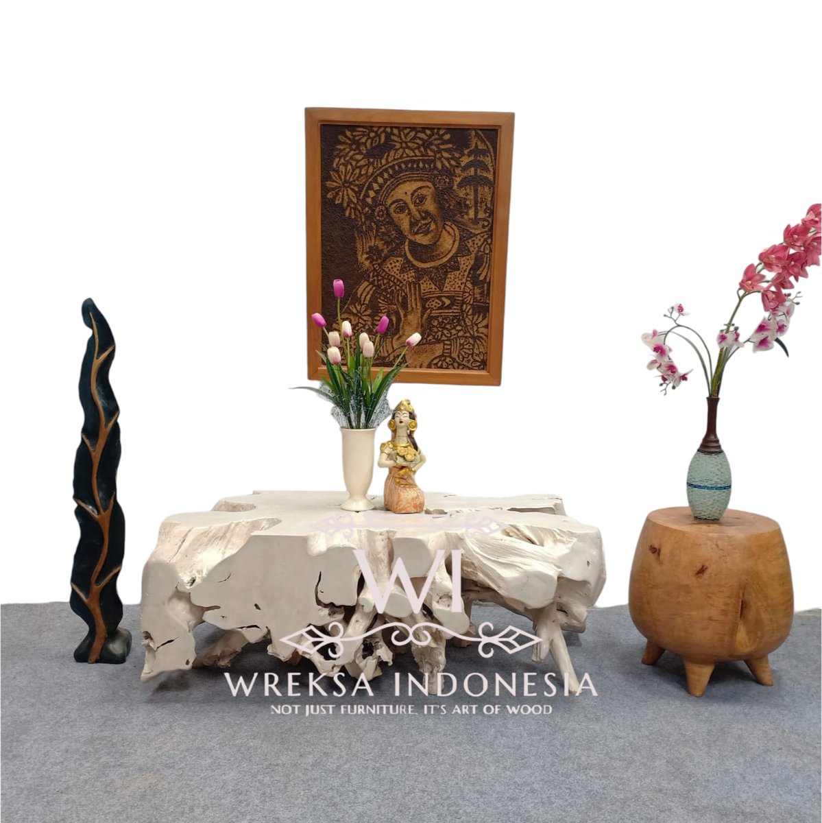 IFEX_Indonesia's tweet photo. ✨ Product Highlights by Wreksa Indonesia (Booth G-07, Market Lane)
Art of wood collection made from teak root and recycled teak for those of you who understand art and beauty, presented by nature with a touch of artistic aesthetics. Made by professional crafter and carpenter. https://t.co/eTf5Nd9hfW