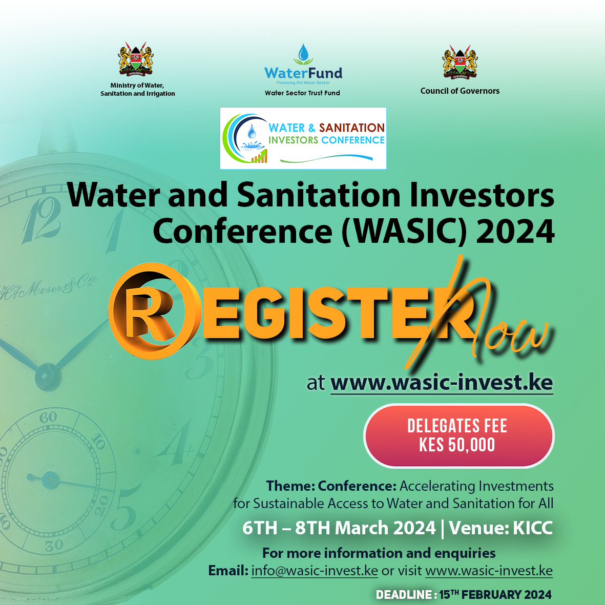 wasic_invest's tweet image. SAVE THE DATE AND REGISTER !!
For more information on Registration, Sponsorships, Partnerships and Exhibition visit wasic-invest.ke