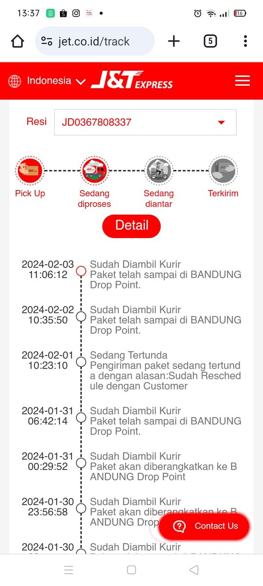 tommy_dinuri's tweet photo. Pengalaman buruk pakai @jntexpressid , selama ini K&amp;T selalu jadi pilihan saya untuk kirim barang. Tapi untuk kali ini sangat kecewa dgn J&amp;T. Kirim barang dari tanggal 29 Januari hingga hari ini (5 Feb) belum juga sampai. Berulang kali telp ke Call Center, tapi tidak ada solusi https://t.co/KYNT6qKqg6