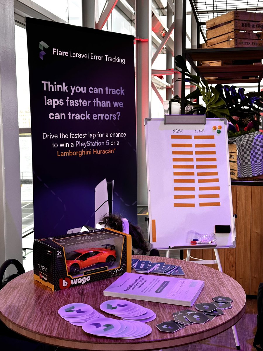 spatie_be's tweet photo. Ready to race?? Visit our @flareappio booth at @LaraconEU! 🏎️ https://t.co/IJY4xzyatN