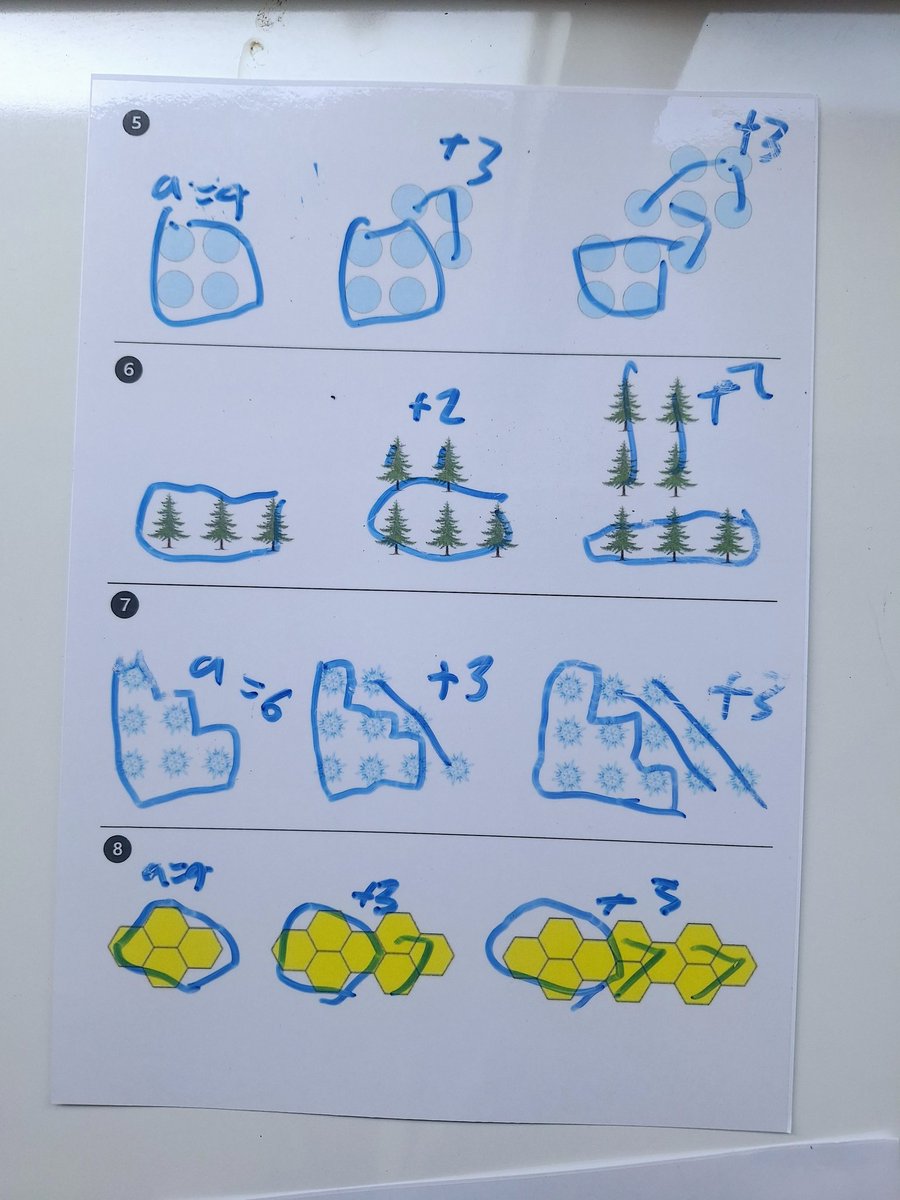 BeKindKate's tweet image. Wipeable #visualpatterns sheet is a great way to help kids struggling with algebraic equations. Instead of gettin caught up in complex math, they can simply highlights, circles, and drawings to understand the sequence of each pattern's diagram. #iteachmaths #Algebra
#middleschool
