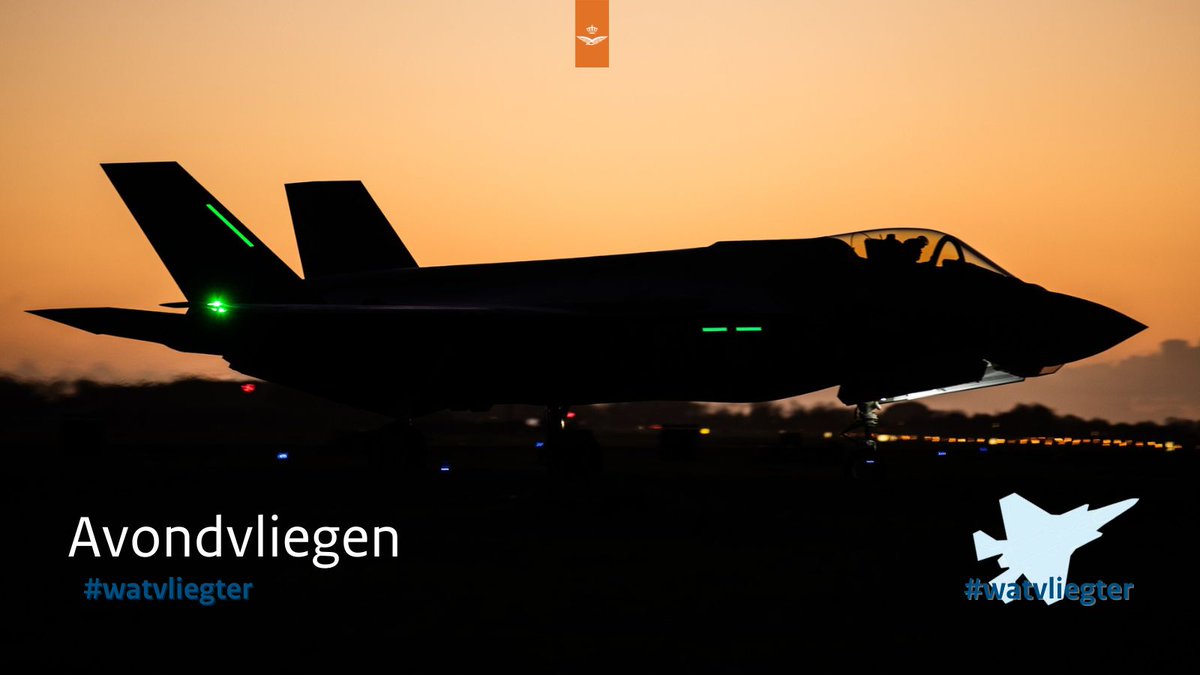 Vliegers van het Air Combat Command oefenen van maandag- donderdag vliegen bij duisternis. Er wordt tot uiterlijk 22.30 uur gevlogen. Door te oefenen bij duisternis zijn wij optimaal voorbereid op al onze taken. #avondvliegen #watvliegter #ACC