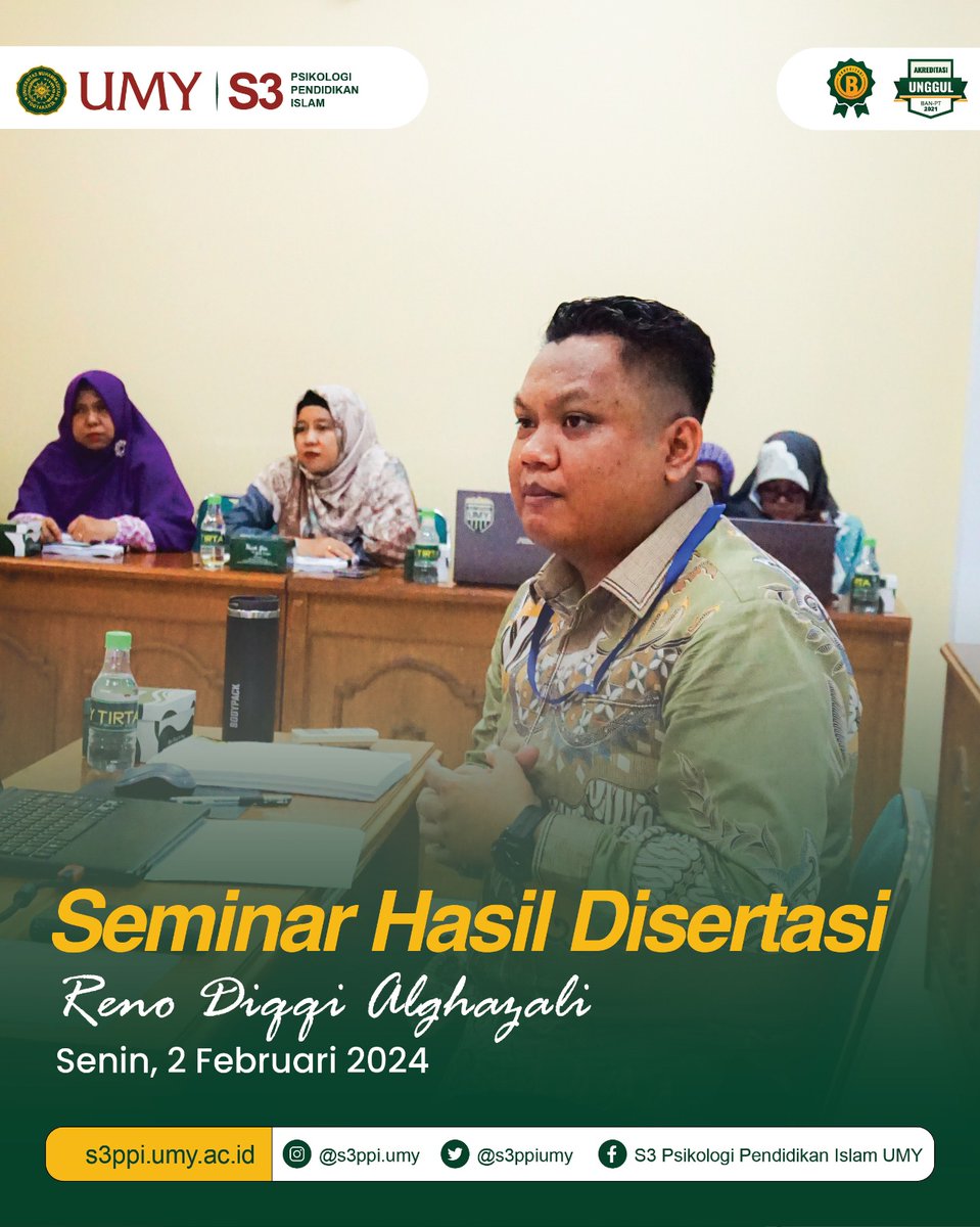 S3PPIUMY's tweet photo. Telah dilaksanakan seminar hasil disertasi atas nama Reno Diqqi Algazali. Pada Senin, 2 Februari 2024 di Ruang Sidang Doktor.

Kami ucapkan selamat dan sukses atas pencapaiannya. https://t.co/3YujbnIj3N