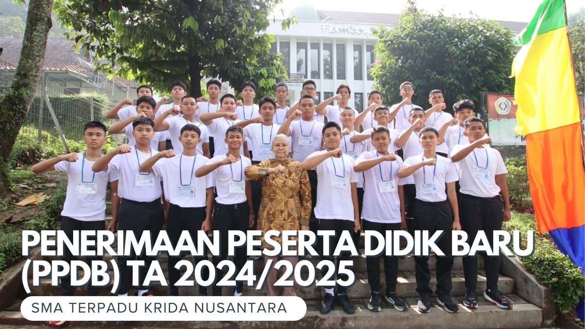 KridaNusantara's tweet photo. #KridaEvent
Penerimaan Peserta Didik Baru (PPDB) Tahun Ajaran 2024/2025

962 calon siswa SMA Terpadu Krida Nusantara menjalani serangkaian tes dalam seleksi PPDB selama empat hari, 31 Januari - 3 Februari 2024.

🔗 Link: https://t.co/CHWkzRKlkU

#Krida #KridaNusantara #PPDB https://t.co/C0ET8MvdiV