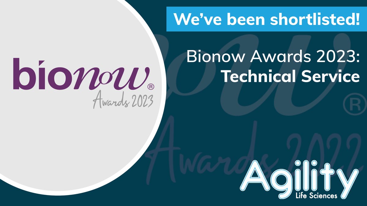 We're delighted to announce that we have been shortlisted for the @Bionow #TechnicalService Award for the second year running! We're keeping everything crossed for the awards dinner on 7th March when the winners will be announced 🤞🤞🤞 bionow.co.uk/news/b65bcb01e… #BionowAwards