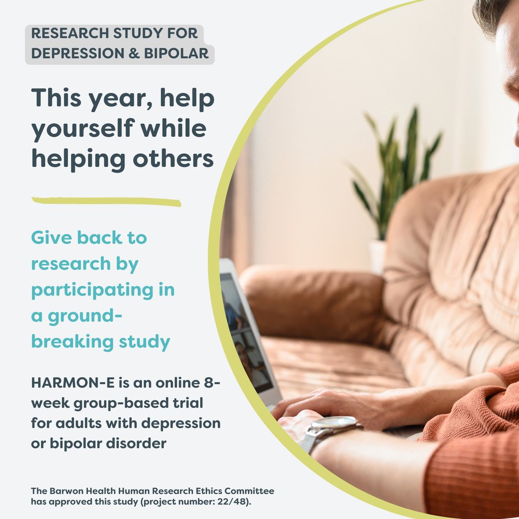 We are looking for people who are currently experiencing depression or bipolar affective disorder to volunteer for our Australia-wide online mental health research program. Click here to visit the study webpage and check your eligibility foodandmoodcentre.com.au/projects/the-h…