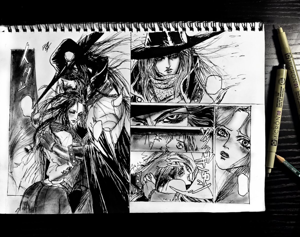 MOMO_Madao's tweet photo. today's drawing ✨ a gentle embrace.
#vampirehunterD #vampire_hunter
#バンパイアハンターD #Vampire https://t.co/pJrMELrCh2