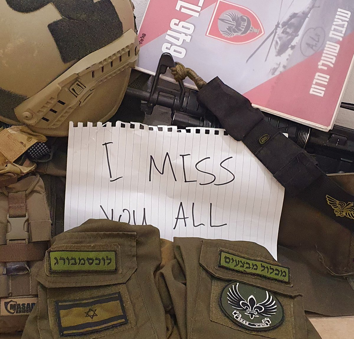 As I am still in active reserve service since October 7, A refreshing weekend at home allowed me to recall my pre-war professional life, which is all gone.

I have no idea what will happen when I am back. What will I do, who will I become.

But I love you and I miss you all.