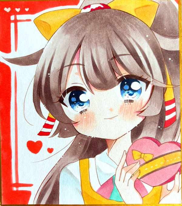 「hair ribbon shikishi」 illustration images(Latest)