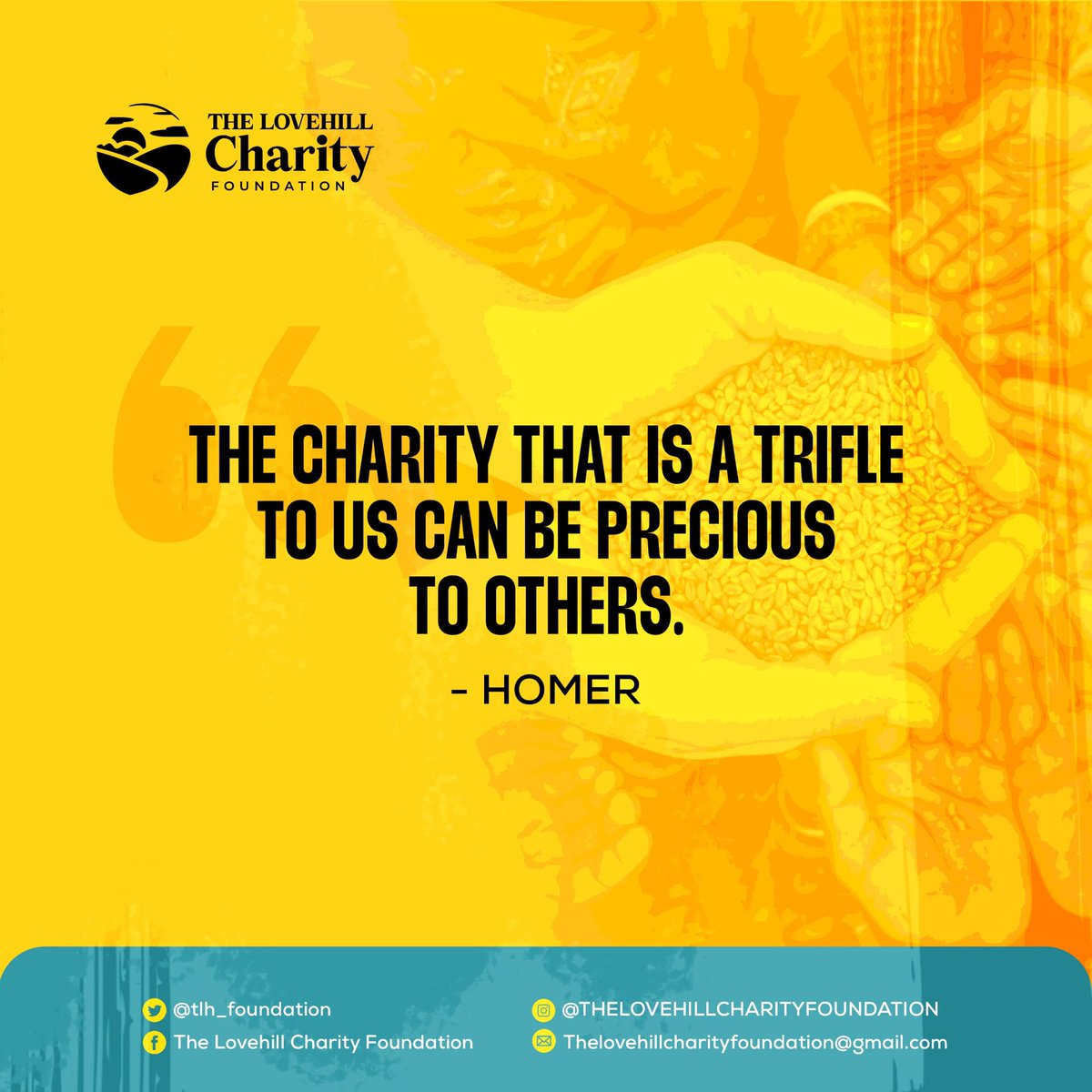 tlh_foundation's tweet photo. One Man's food is another man's poison, they say... however, one man's poison can be another man's Food.

Give to the needy.
Extend your charity. https://t.co/9b4jXTbpMK