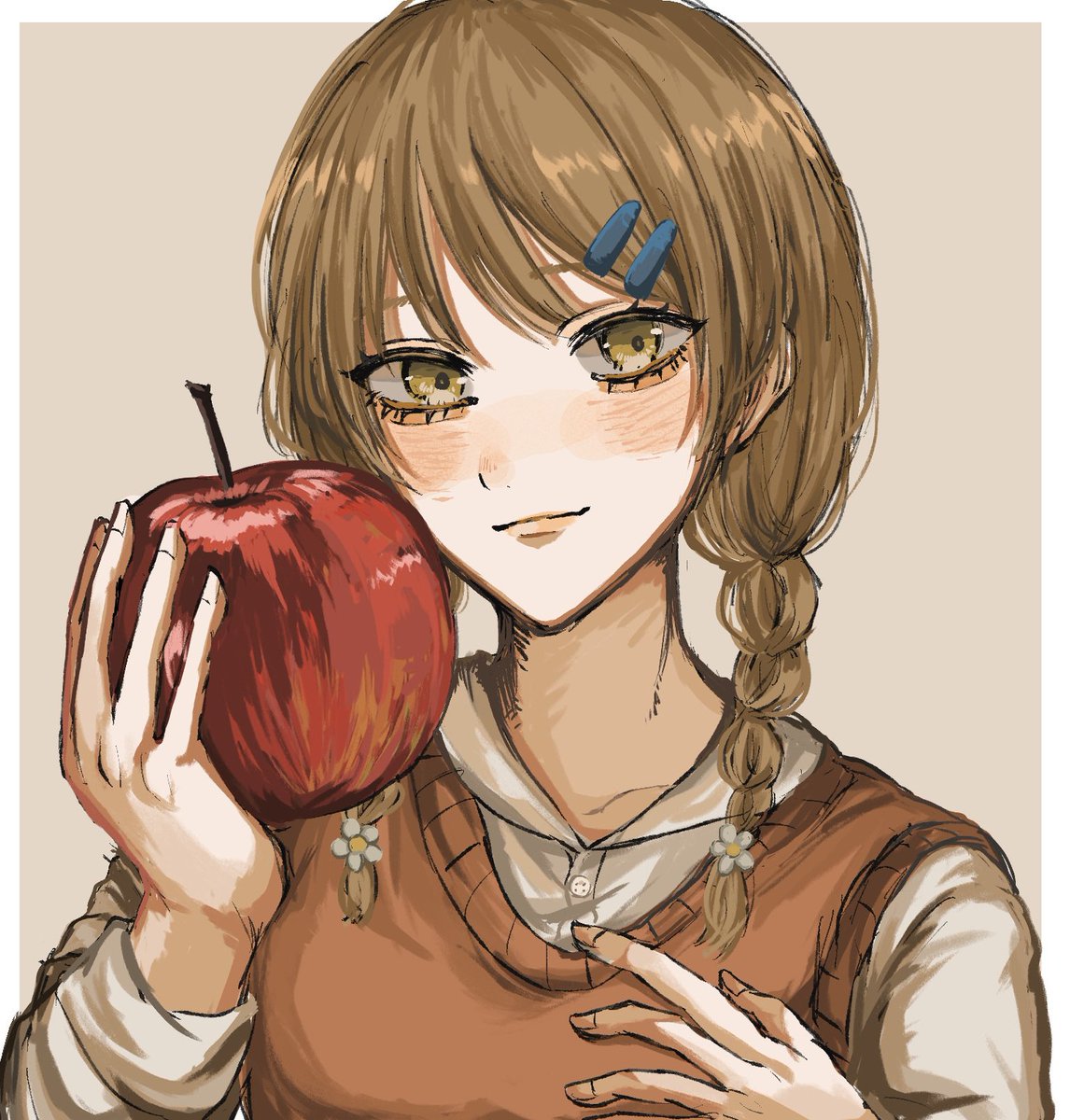 🍎
#イラスト