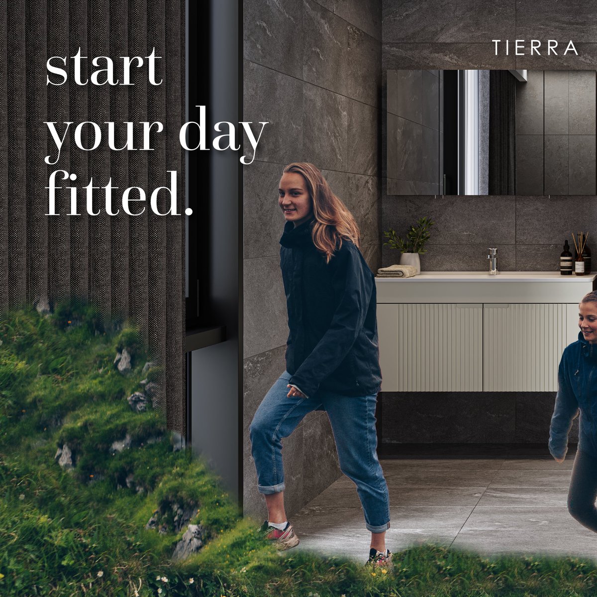 BagnoVoq's tweet photo. TIERRA I Güne zinde başlayın! I Start your day fitted!

#voq #voqbagno #lamodainbagno #arredobagno #bathroomfurniture #banyomobilyası #tierra https://t.co/27HPMToUnC