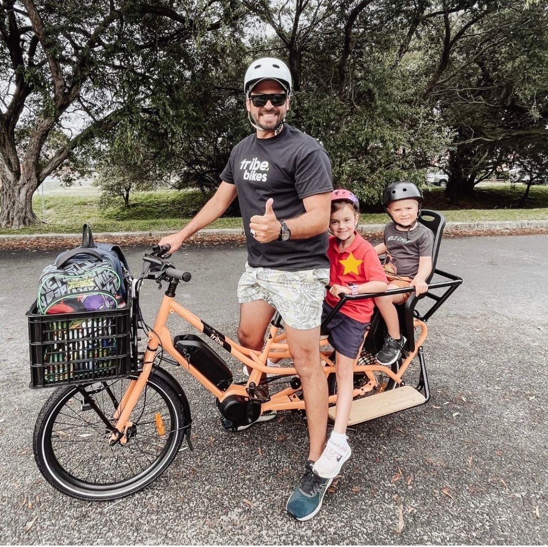 tribe_bikes's tweet photo. Schools finally back (that was a looong school holidays)! Don’t let school pickup car lines bring you down. Get there by 2 (or 3 😉) wheels and save time, your sanity and have heaps more fun!

Tribe Bikes available now for school pickup adventures. https://t.co/asX0xv8yf0