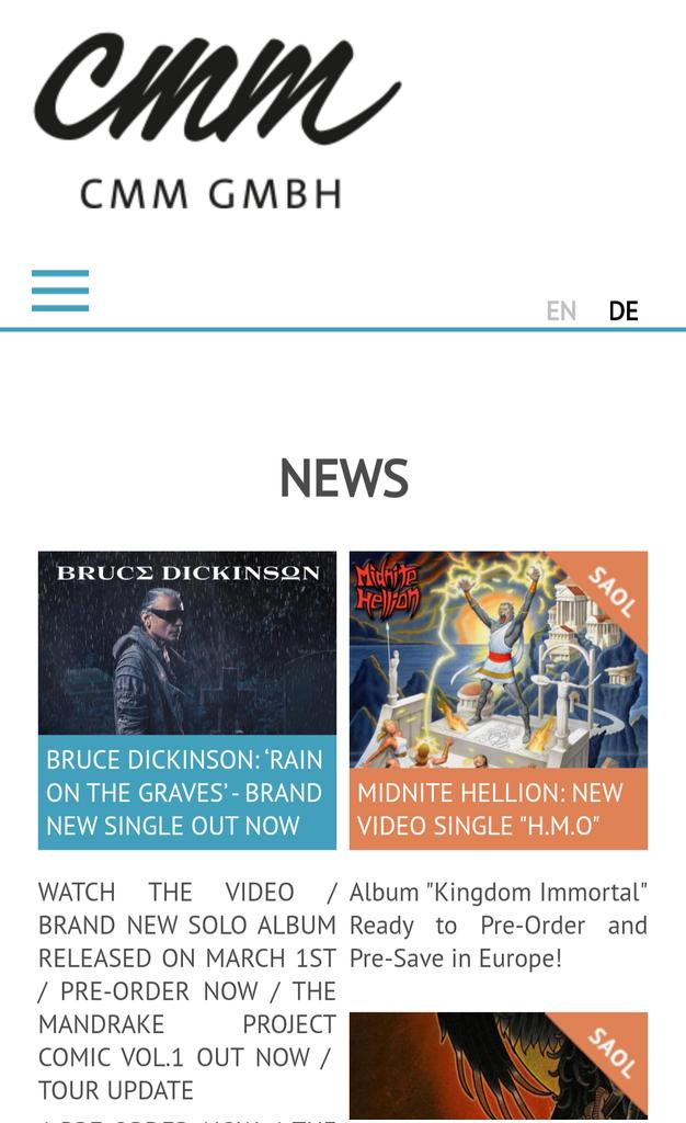 Major thanks to CMM SAOL for spreading the word about the worldwide release of 'Kingdom Immortal' - comin' atcha April 12! Pre-Save here: orcd.co/kingdomimmortal #MidniteHellion #MidniteHellionBand #CMMSAOL #CMMGMBH #IronMaiden #BruceDickinson #Metal #GRAMMYs #HeavyMetal #Thrash