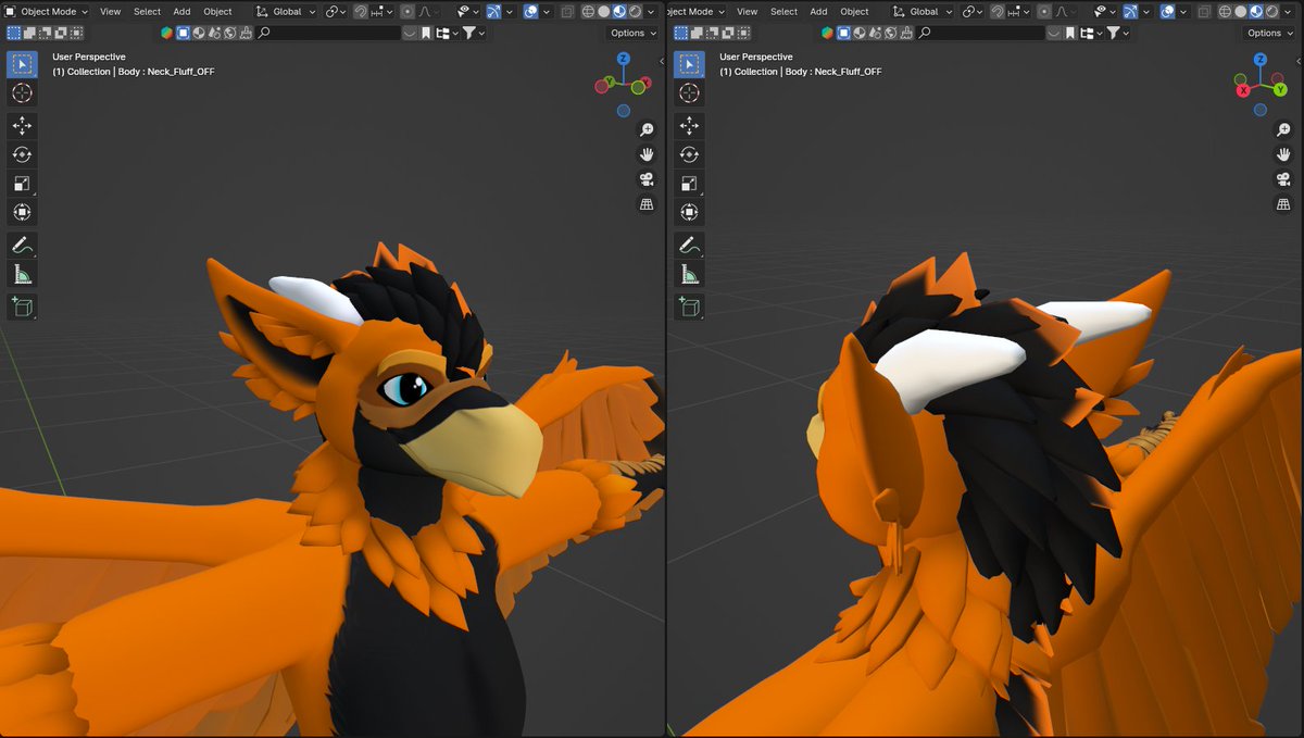 gryfin77's tweet photo. Birb (po prostu przypinam go do profilu) VRC model https://t.co/AYmSkJD6Df