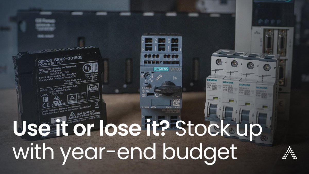 euautomation's tweet photo. Optimise year-end budgets while improving resilience and efficiency!  

Access automation parts and components from over 100 manufacturers 👉 https://t.co/FbT6vuAJkO 

#EUAutomation #Automation #BudgetOptimisation https://t.co/QkhYaj9trF