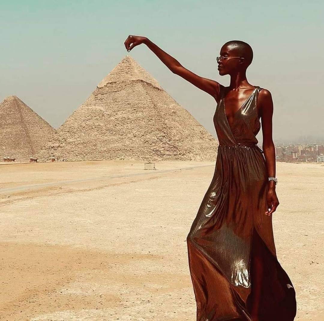 Egypt is in Africa. Kemet is the original name for Egypt. Pharoahs Khufu, Khafre and Menkaure built the pyramids at Giza and 5000 years later they're still standing.

#knowthyself #sankofa #blackhistory365 #kemet #blackhistorymonthiseverymonth #blackhistorymonthuk