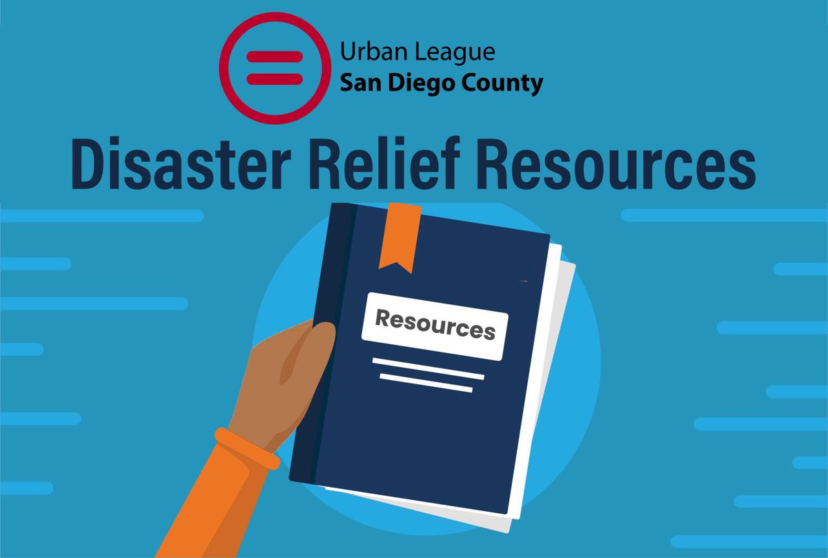sdul.org/disaster-relie…  Please use this page to keep track of and connect with the emergency assistance services provided through the Urban League of San Diego County, our partners, and others for the remainder of the natural disasters, rain, and flooding