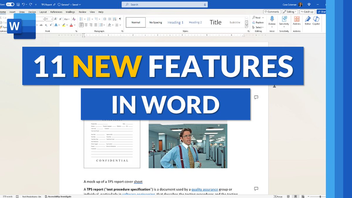 A tutorial video 📽️ showing the top 11 new features in Microsoft Word 🚀 Includes: 📈 Catch up - Desktop 📋 Paste Text shortcut - Desktop ➰ Loop in - Web ⬛ Dark mode - iPad 🎨 Format Painter - iPad ➕ More YouTube 📺 youtube.com/watch?v=xazziF… #edtech #MIEExpert #Microsoft365