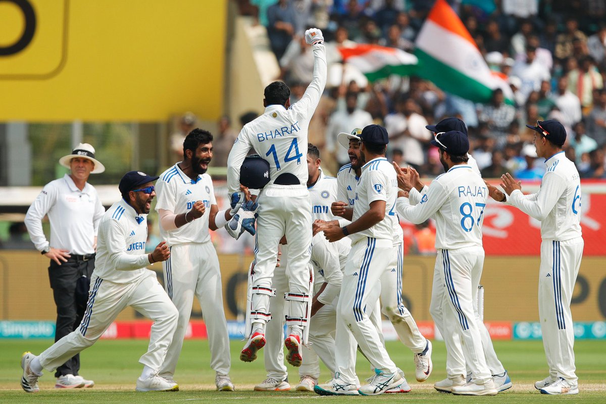 Vizag conquered! 🇮🇳 Well played, boys.👊🏼 #INDvsENG