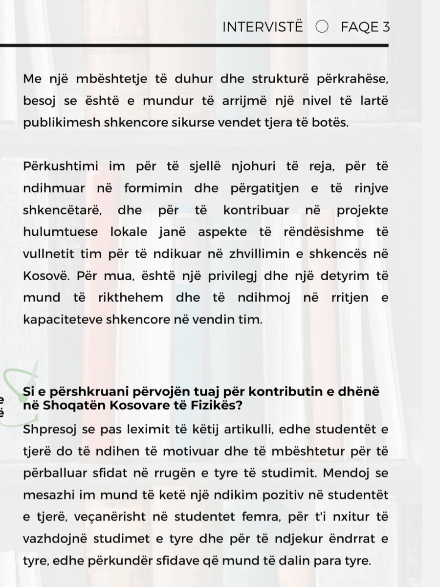 Check out my 'Kosmos' interview where I share my journey as a student from Kosovo pursuing a master's degree at @UniHeidelberg and @HITStudies, and ongoing doctoral studies at the @MPSGoettingen.
I hope my story will inspire fellow Kosovar youths to pursue their dreams.