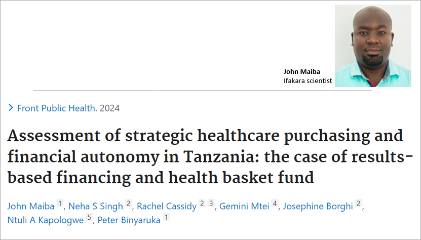 ifakarahealth's tweet photo. 🩺 TANZANIA:
Health financing reforms on track for universal health coverage

Tanzania 🇹🇿 is making progress towards Universal Health Coverage with successful health financing reforms, reveals a recent study led by scientists @Ifakarahealth and @LSHTM with contributions from Dr. Ntuli Kapologwe director of Health Services, #PORALG

📊 The study highlights the alignment of key programs – Results-Based Financing (RBF) & Direct Health Facility Financing (DHFF) – with Strategic Health Purchasing principles implemented in Tanzania. ⚖️ This paves the way for equitable resource distribution, increased efficiency, and enhanced transparency in #healthcare 

🏥 While both RBF and DHFF-HBF initiatives showed potential, differences in autonomy and budget constraints were observed. The researchers recommend additional efforts to strengthen the health financing reforms.

>> https://t.co/MAAmcfm3ub
>> #IFAKARAnews #IFAKARAresearch