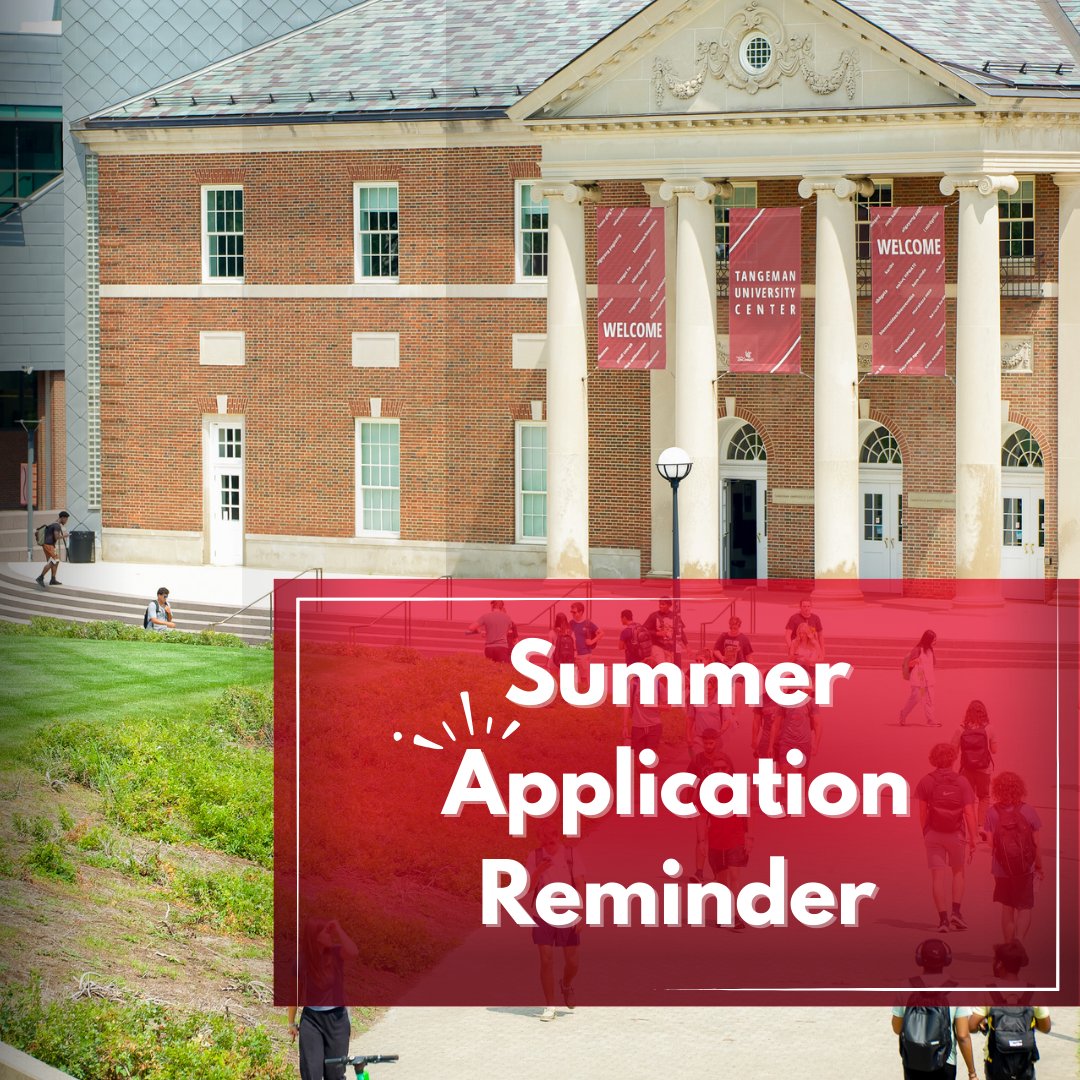 If you are planning to attend summer classes, remember to submit your application before March 1st!