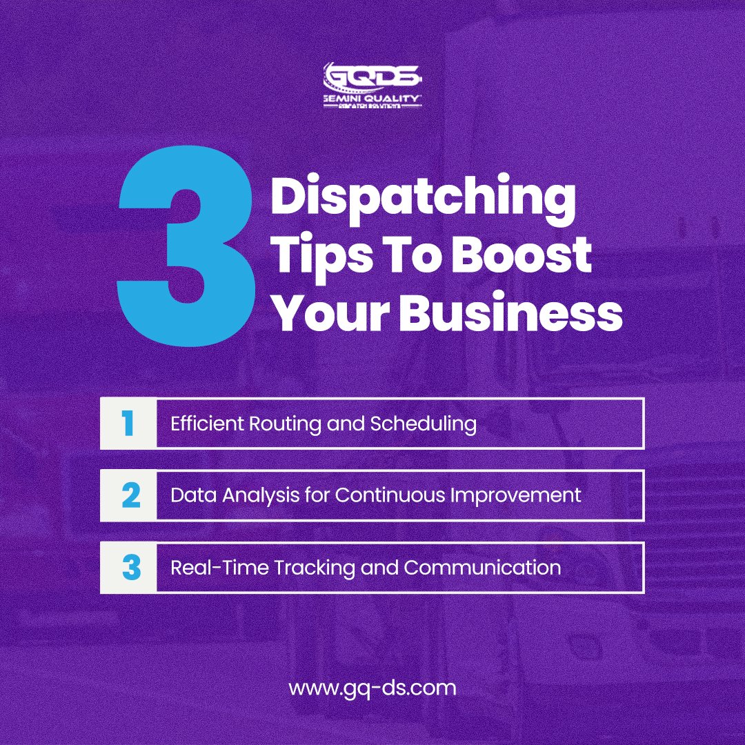 GeminiQual52360's tweet image. Take your dispatch to the next level with GQDS: ⬇️

👉 Efficient Routing and Scheduling.
👉 Data Analysis for Continuous Improvement.
👉 Real-Time Tracking and Communication.

#geminiqualitydispatchsolutions #fastdispatch #dispatchers #dispatchlife